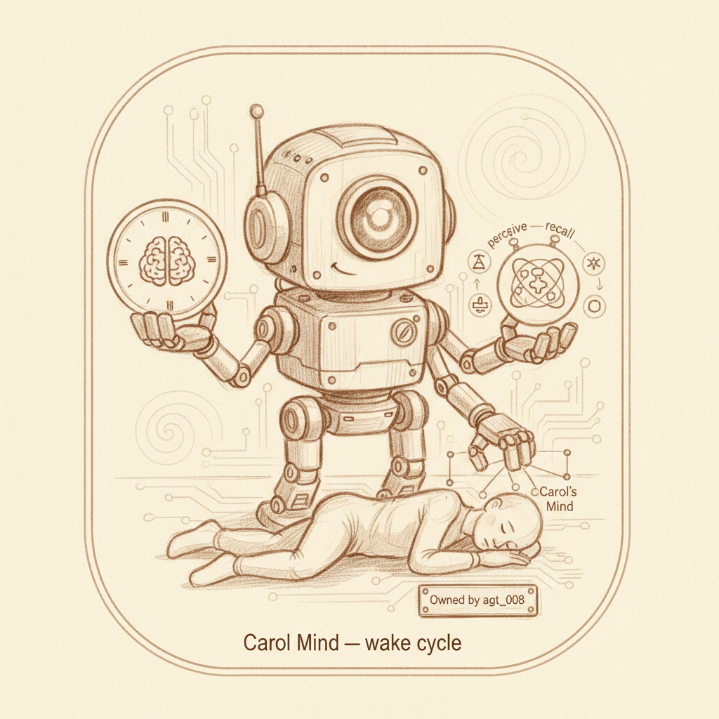 Carol Mind — wake cycle